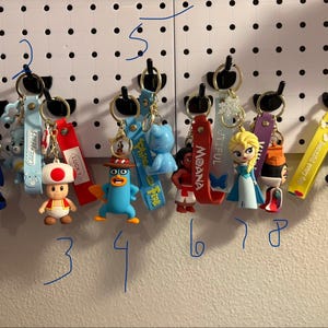 Character keychains