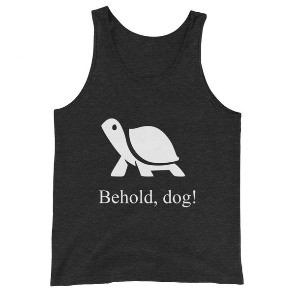 Behold, Dog! unisex tank top