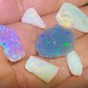 rough and rub crystal opals from australia