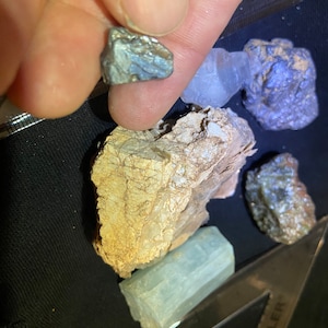 Mix specimens aquamarine topaz