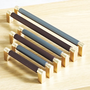 Extra Long Cabinet Pull: Modern Aluminum Wardrobe Handle - Gray/Coffee/Gold