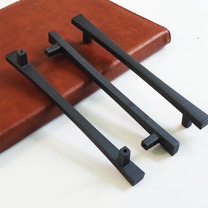 Svartguld zinklegering skåphandtag, modernt garderobshandtag