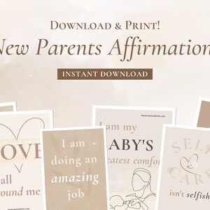 Neue Eltern Affirmation Printables