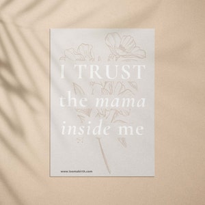 Pregnancy Affirmation Cards: Positive Birth Support (PDF)