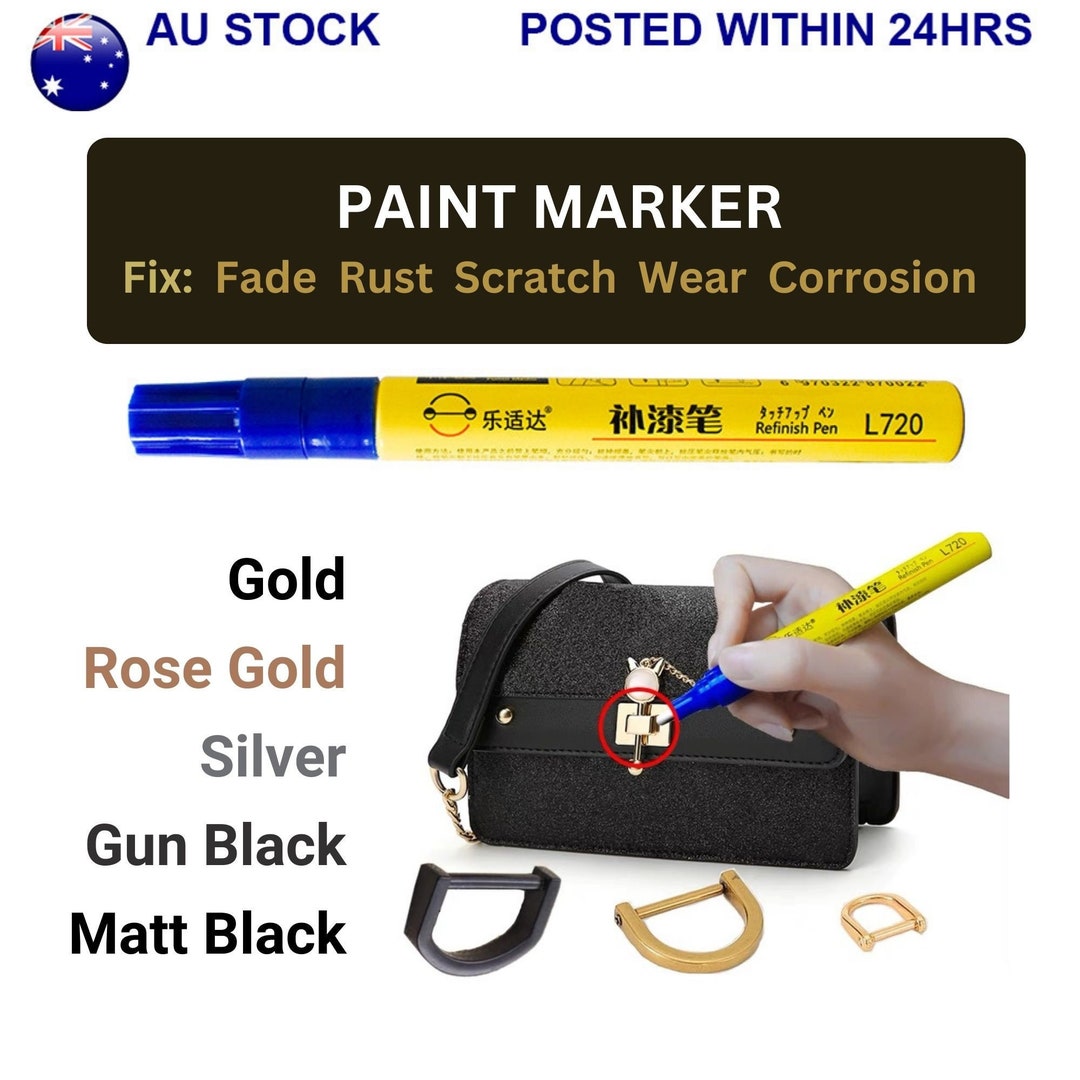 Paint Marker for Scratches in Silver, Gold, Gun Black or Matt Black