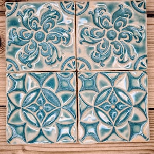 turquoise ceramic tiles