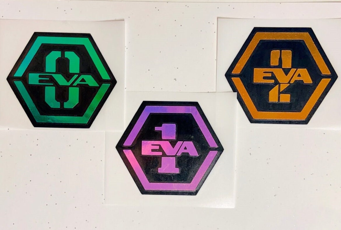 Neon Genesis Evangelion NGE EVA NERV Unit Badges Icons Car