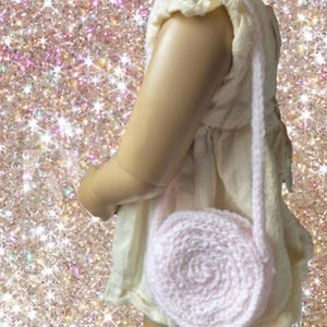 handknitted 18&quot; Doll bag