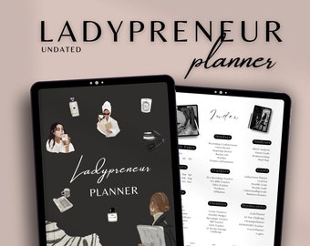 Ladypreneur Planner |  Business Planner | Goodnotes Ipad Planner | Girl Boss | Budget Planner | Work Planner | Hyperlinked Digital Planner