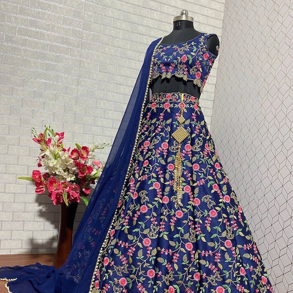 Indian Pakistani Lehenga choli for women girls sequence work lehenga choli Ready To Wear lengha choli Bridesmaid Lehenga Bridal Wear lengha