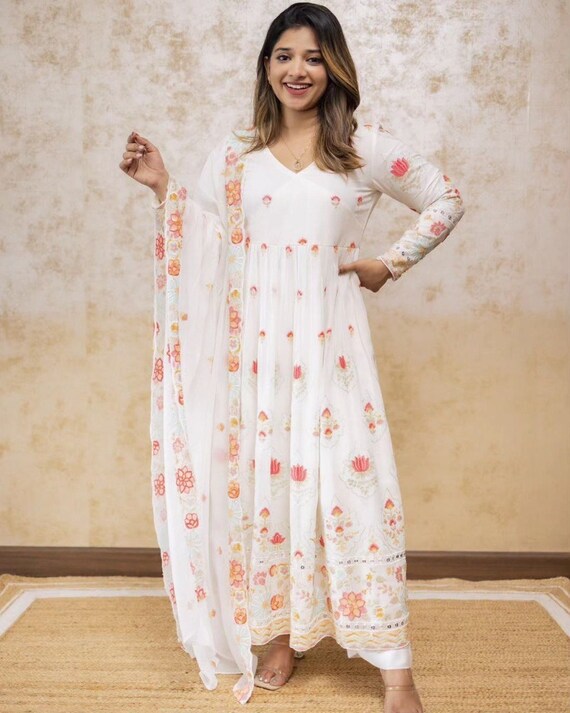 Flared anarkali kurti cheap