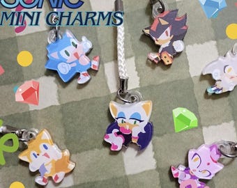 Sonic Sillies Mini Acrylic Phone Charms
