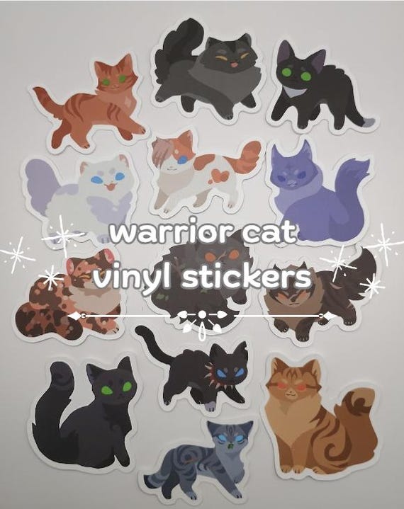 Cat Warriors 2" Matte Vinyl Stickers