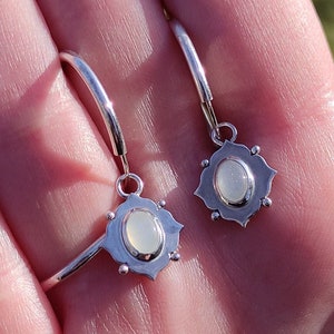 Inspired Earrings Middle Earth/Earring Middle Earth Medieval Elven Moonstone 925Silver Sterling Silver Fairytale Mittelerde Elben