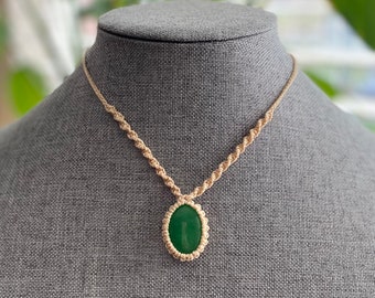 Jade Macrame Necklace