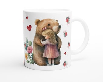 Just Love - sweet children's cup girl and bear