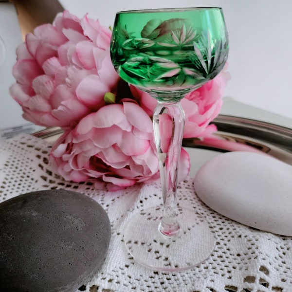 Vintage kleines Kristall Likörglas,