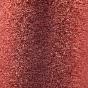 Fil torsadé lurex métallique doux, type MH, 39.000 m, rouge