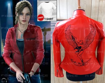 バイオハザード　クレア・レッドフィールド　コスプレ　ジャケット ロゴあり バイオハザード クレア・レッドフィールド コスプレ ジャケット ロゴあり