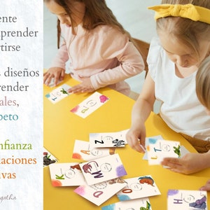 Alfabeto con afirmaciones positivas y animales Descarga Positiva Niños Crea confianza Cartas positivas Regalos niñas Regalos niños image 1