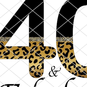 40 et fabuleux sublimation 40e anniversaire Bundle 2 designs 40e anniversaire femmes 40e anniversaire chemise dame, imprimable, téléchargement numérique