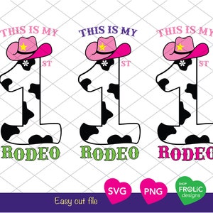 Dies ist mein erstes Rodeo SVG Mein erstes Rodeo Mädchen SVG 1