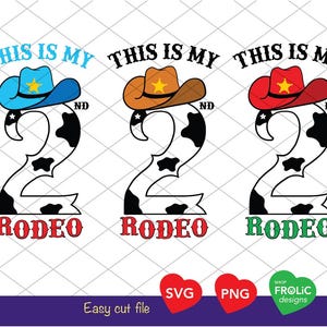 This is my second rodeo SVG 2nd Birthday boy shirt design SVG Second Rodeo SVG Cowboy hat for birthday boy Svg Files for Cricut, Download