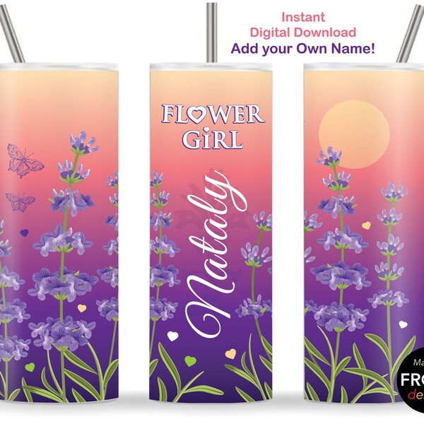 Flower Girl Tumbler Wrap, Flower Girl Gift, Petal Patrol Tumbler Wrap, Wedding Party Cups, Flower Girl Proposal, Will you be my Flower Girl