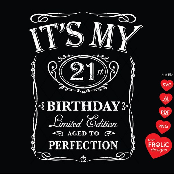 21st Birthday Svg - Etsy