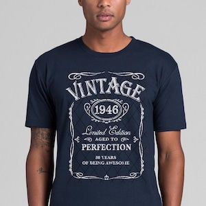 80th Birthday SVG Vintage 1946 SVG Limited Edition 1946 Aged to Perfection SVG Whisky 80th Birthday gift, Classic Birthday Shirt, Download image 7