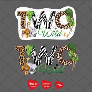 Two Wild PNG, 2nd Birthday Shirt Design, Two Wild Birthday Shirt ...