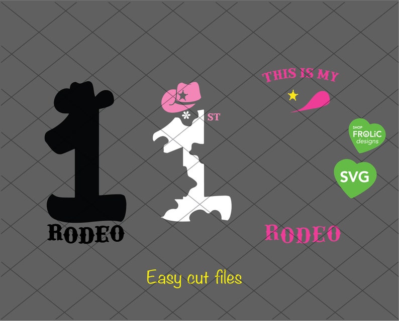 This is My First Rodeo SVG My First Rodeo Girl SVG 1st Birthday Shirt ...
