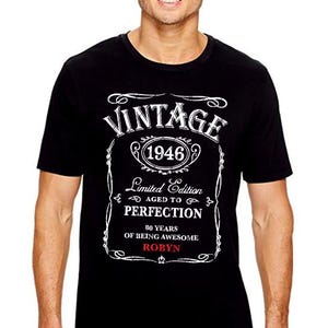 80th Birthday SVG Vintage 1946 SVG Limited Edition 1946 Aged to Perfection SVG Whisky 80th Birthday gift, Classic Birthday Shirt, Download image 4