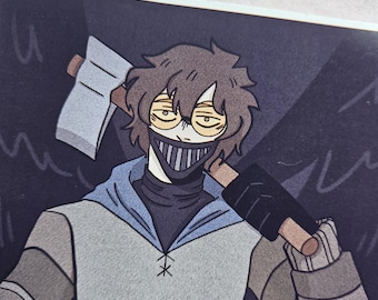 Creepypasta Ticci Toby A5 A4 Glossy Art Prints Halloween UK