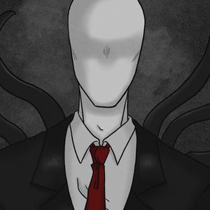 Cartes d'anniversaire glacées Slenderman A5 de Creepypasta | Horreur