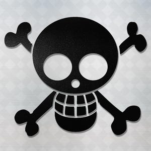 Calcomanía de vinilo pirata Jolly Roger - Anime JDM para coche, ventana, camión, portátil, dibujos animados