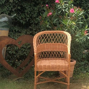 Rattan armchair Wicker armchair Basket armchair Rattan armchair Armrest Lounge