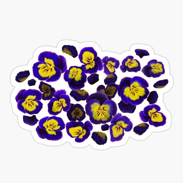Violet Plant Sticker Etsy