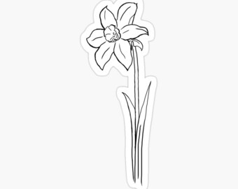 March Birth Flower Sticker - Etsy