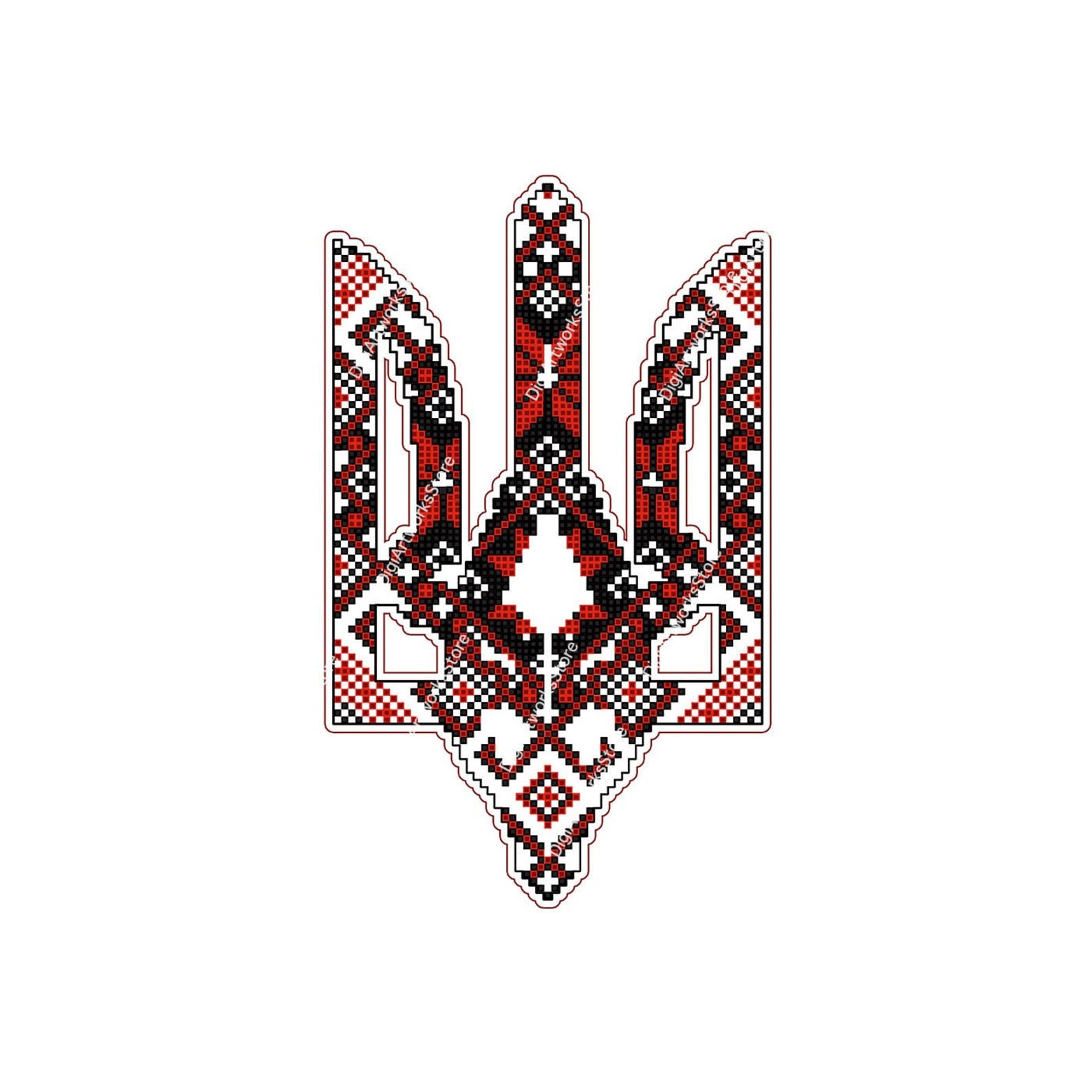 Ukraine Embroidery Pattern Digital File PNG Ukraine Coat of Etsy