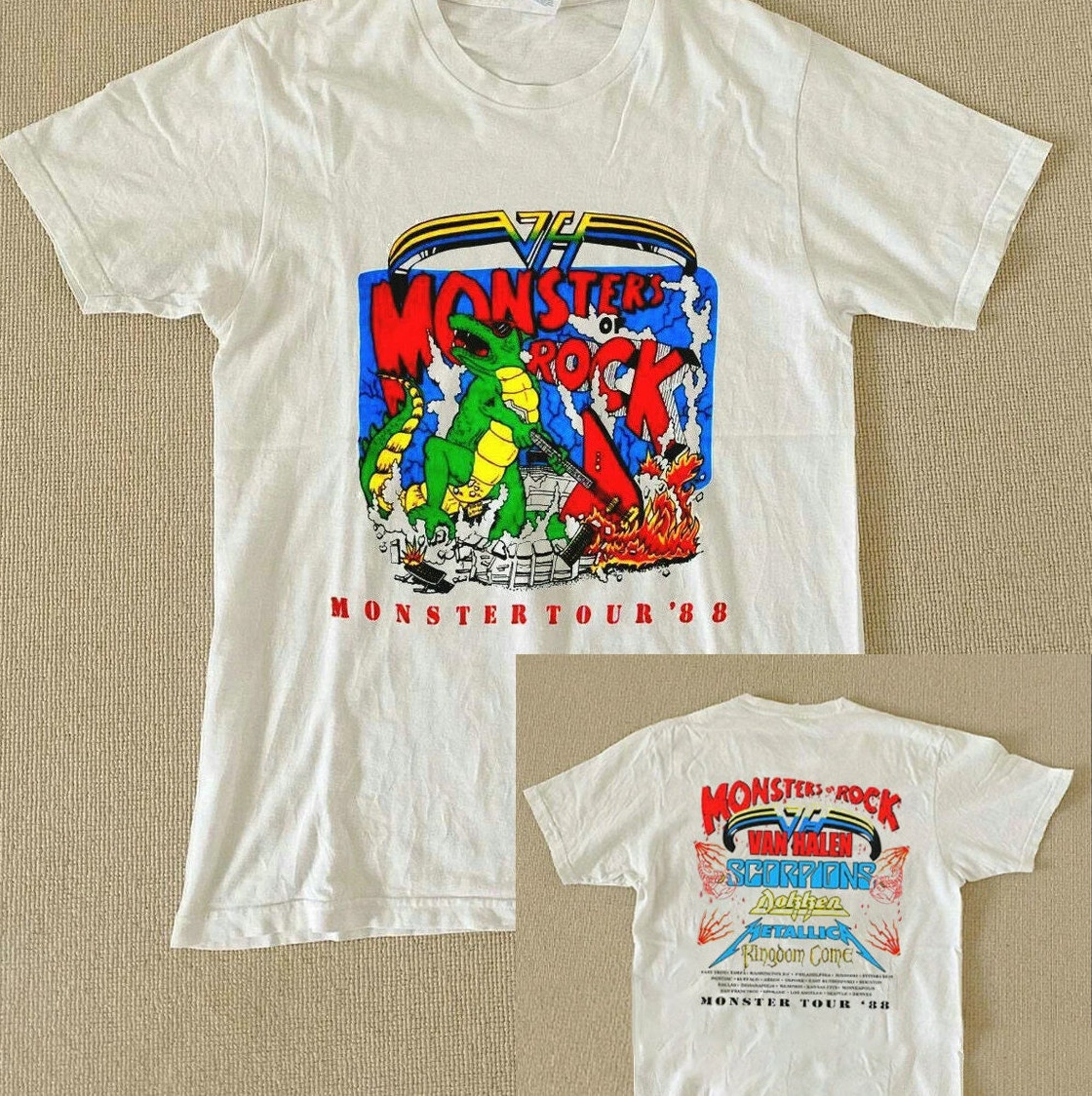 MONSTER OF ROCK T-Shirt, Vintage 1988 Monters of Rock Tour Concert T-Shirt