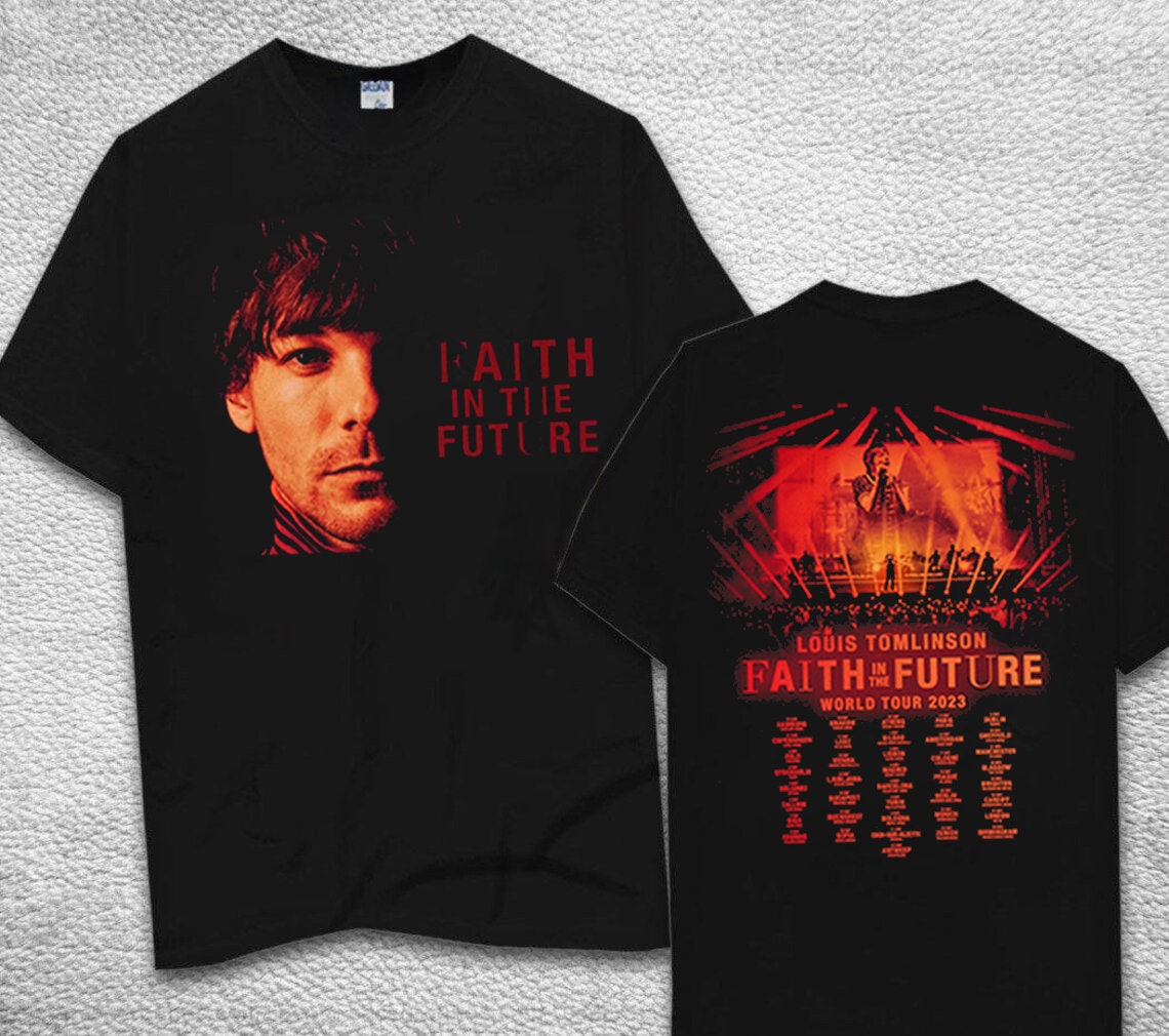 Discover Louis Tomlinson Faith In The Future World Tour 2023 Double Sided Shirt