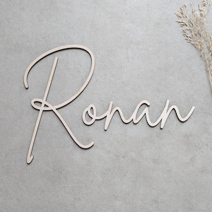 Personalised Wooden Name Sign | Nursery | Wedding | Event | Colour And Size Choice | Willow Font