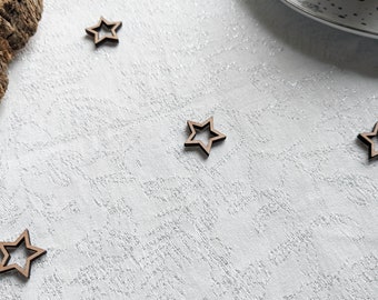 Pack Of 20 Wooden Confetti Stars For Christmas Table Decor | Christmas Decoration