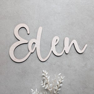 Personalised Wooden Name Sign - Oak - Nursery | Bedroom | Home | Party | Wedding | Event Backdrop Decoration | Colour And Size Choice