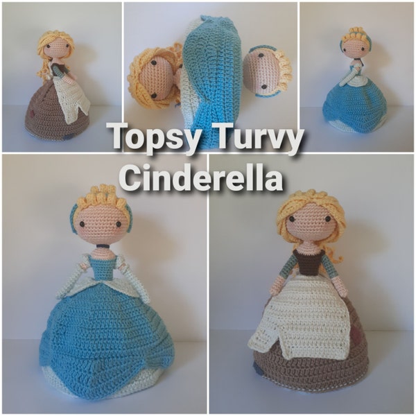 Cinderella Topsy Turvy Crochet Doll Pattern