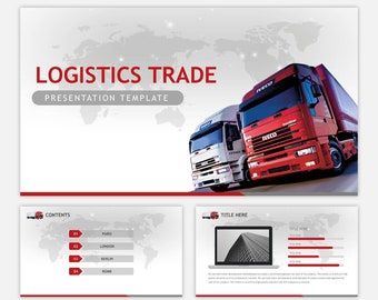 Modern clean Style Logistics Trade Powerpoint Template
