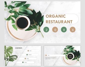 Organic Restaurant Minimal PPT Template