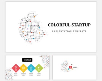 Colorful StartUp App Powerpoint Template, Google Slides, Keynote templates