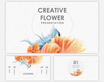 Creative Flower PowerPoint template